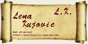 Lena Kujović vizit kartica